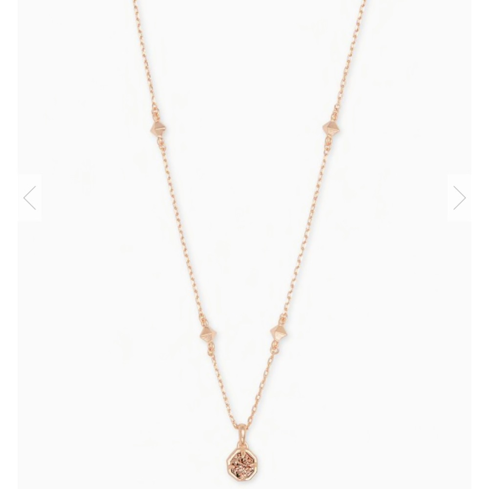 Kendra Scott Nola Rose Good Drusy Necklace